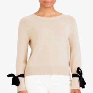 J Crew Mercantile Bow Sleeve Sweater.